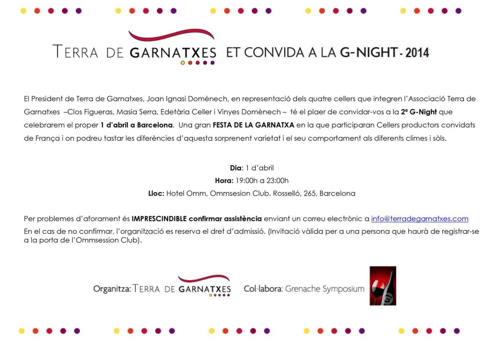 terra de garnatxes 2 G-Night