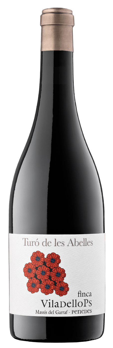 Ampolla de vi Turó de les Abelles de la Finca Viladellops.