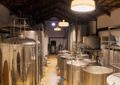 The celler of Finca Viladellops Wine Village